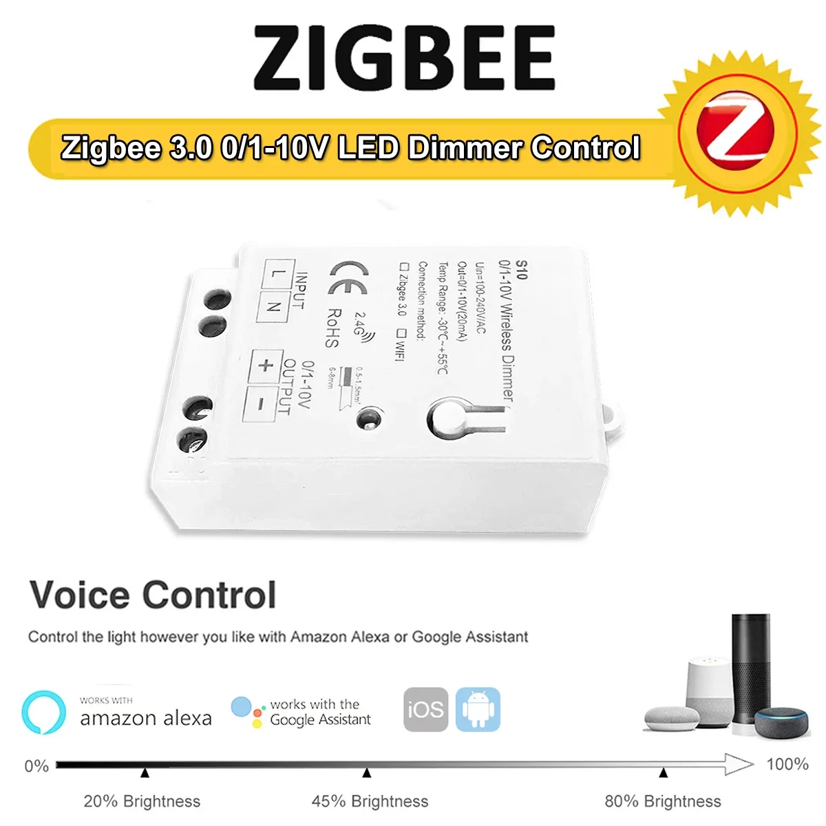 Zigbee 3.0 0-10V 1-10V Dimmer  - Zigbee Coordinator Stick review and price
