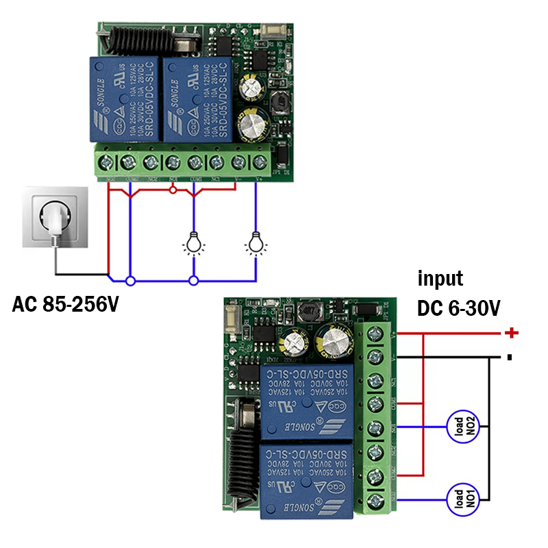 DC 9V 12V 24V AC 85-250V 2CH R - 433Mhz Receiver Module review and price