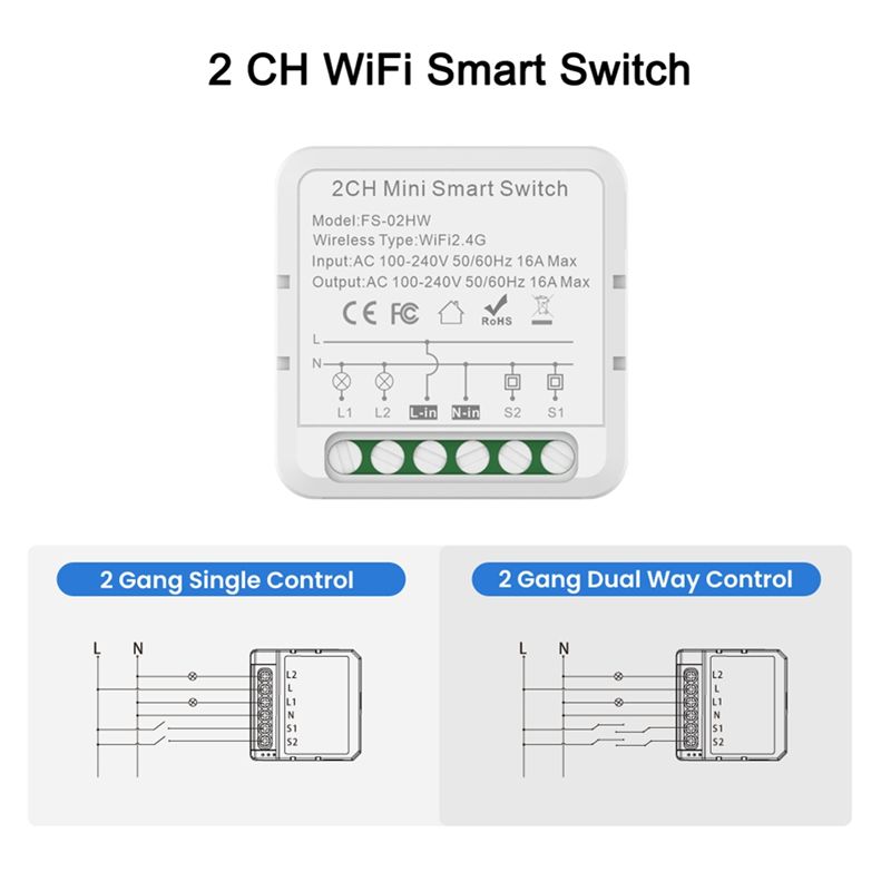 ABJI-Tuya Smart Wifi Switch Fo - Home Automation Diy Projects review and price