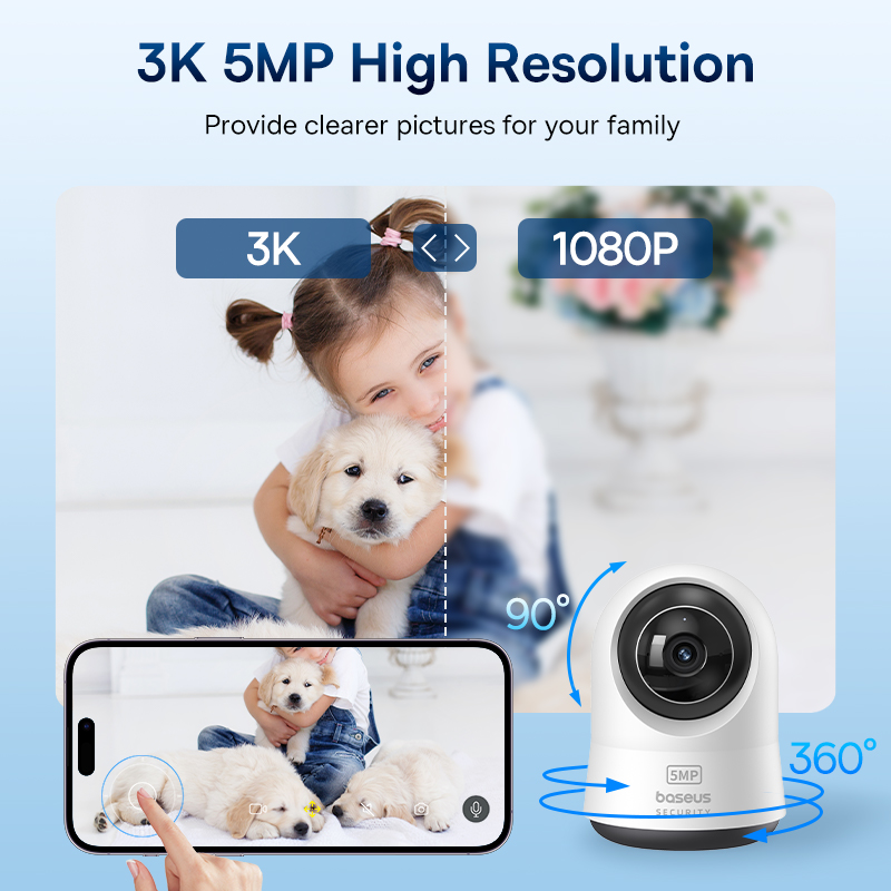 Baseus 5MP 3K WiFi IP Camera 2 - Eufy Camera E220 review and price